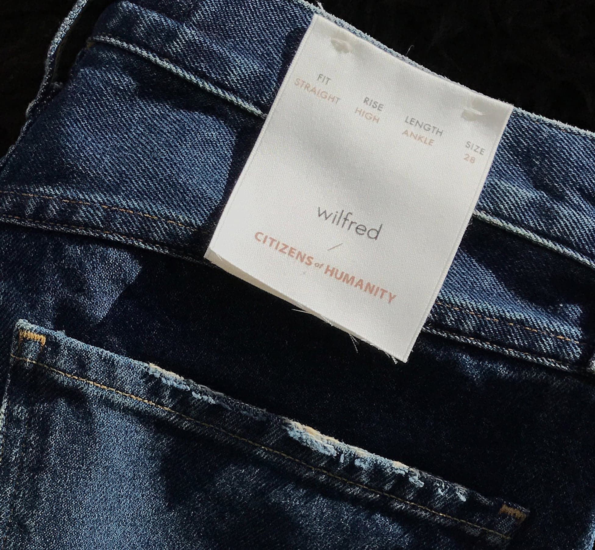 Wilfred / Citizens of Humanity label on denim