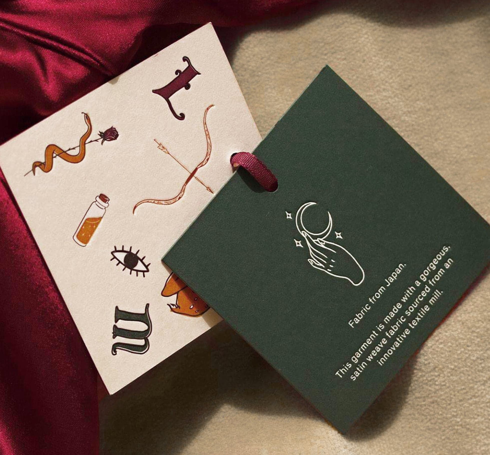 Illustrated Little Moon hangtags